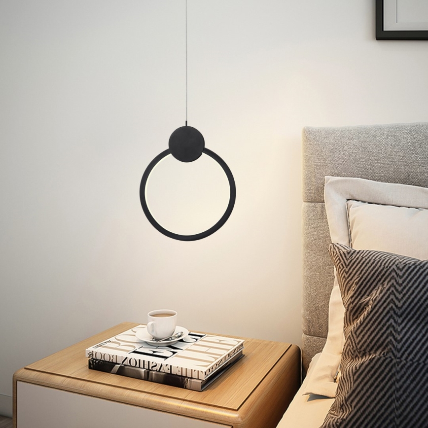 Immax NEO 07233L - LED ljusreglerad ljuskrona på textilsladd NEO LITE OVALE LED/18W/230V Wi-Fi Tuya 2700-6500K + fjärrkontroll