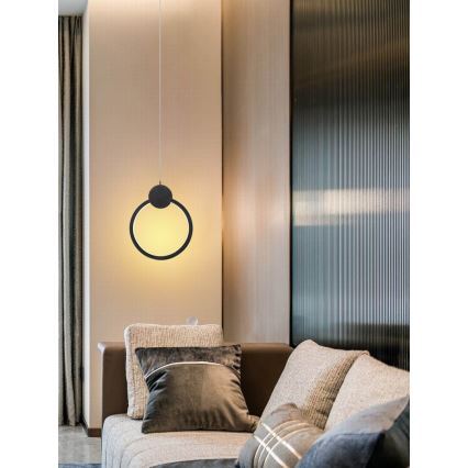 Immax NEO 07233L - LED ljusreglerad ljuskrona på textilsladd NEO LITE OVALE LED/18W/230V Wi-Fi Tuya 2700-6500K + fjärrkontroll