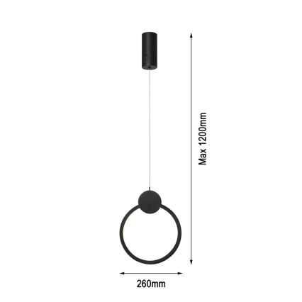 Immax NEO 07233L - LED ljusreglerad ljuskrona på textilsladd NEO LITE OVALE LED/18W/230V Wi-Fi Tuya 2700-6500K + fjärrkontroll
