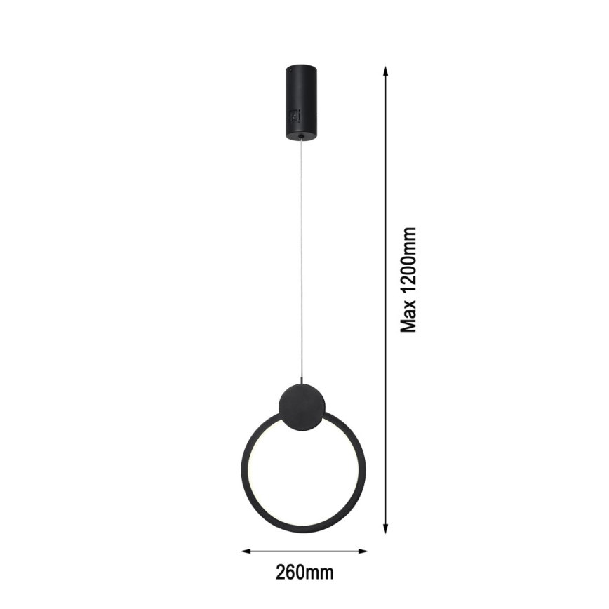 Immax NEO 07233L - LED ljusreglerad ljuskrona på textilsladd NEO LITE OVALE LED/18W/230V Wi-Fi Tuya 2700-6500K + fjärrkontroll