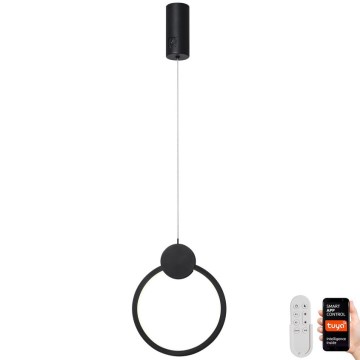 Immax NEO 07233L - LED ljusreglerad ljuskrona på textilsladd NEO LITE OVALE LED/18W/230V Wi-Fi Tuya 2700-6500K + fjärrkontroll