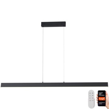 Immax NEO 07234L - LED ljusreglerad ljuskrona på textilsladd NEO LITE TRIANGOLO LED/28W/230V Wi-Fi Tuya 2700-6500K + fjärrkontroll