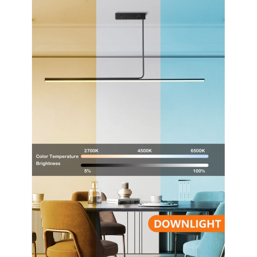 Immax NEO 07235L - LED Dimbar pendellampa NEO LITE ASTA LED/28W/230V Wi-Fi Tuya 2700-6500K + fjärrkontroll