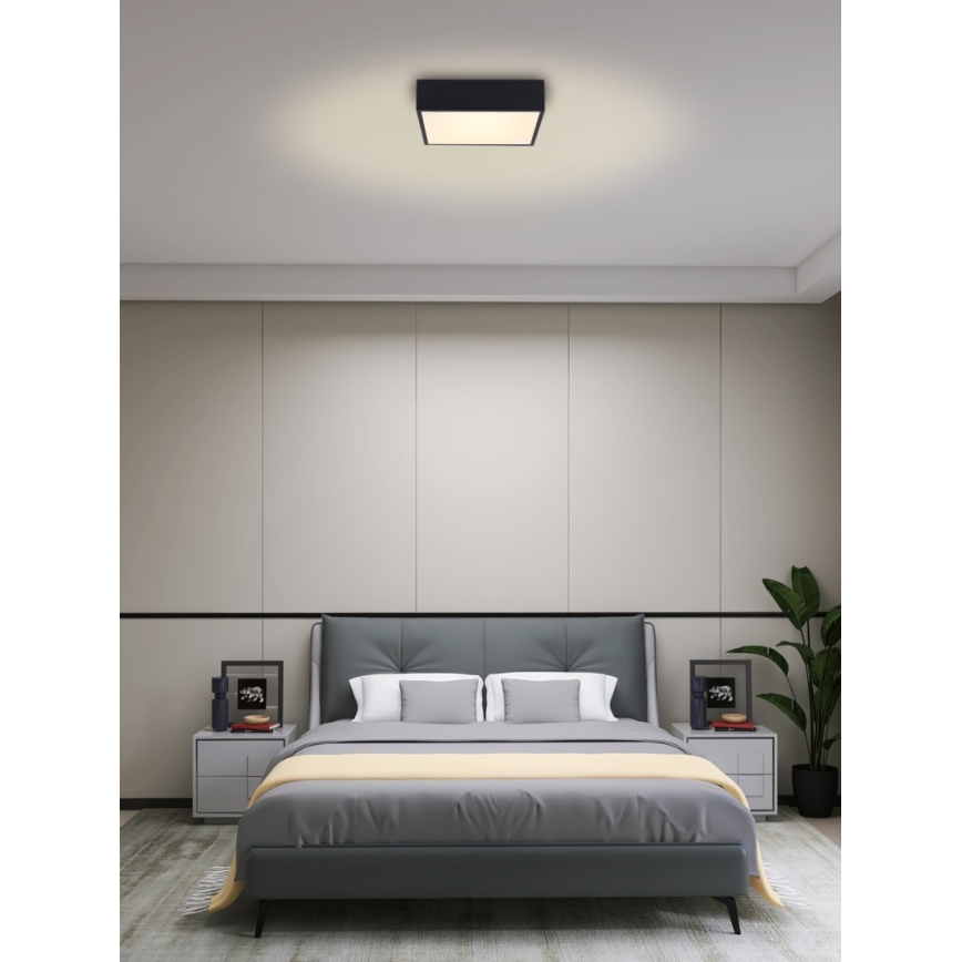 Immax NEO 07237L - LED Dimbar taklampa CANTO LED/22W/230V svart Tuya + fjärrkontroll