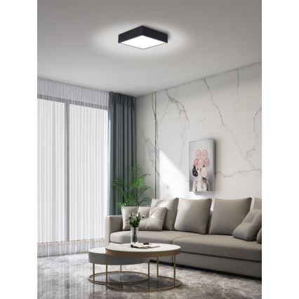 Immax NEO 07237L - LED Dimbar taklampa CANTO LED/22W/230V svart Tuya + fjärrkontroll