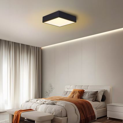 Immax NEO 07237L - LED Dimbar taklampa CANTO LED/22W/230V svart Tuya + fjärrkontroll