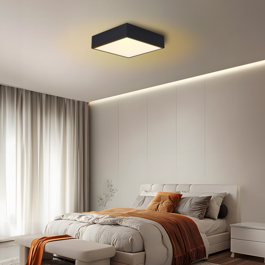 Immax NEO 07237L - LED Dimbar taklampa CANTO LED/22W/230V svart Tuya + fjärrkontroll