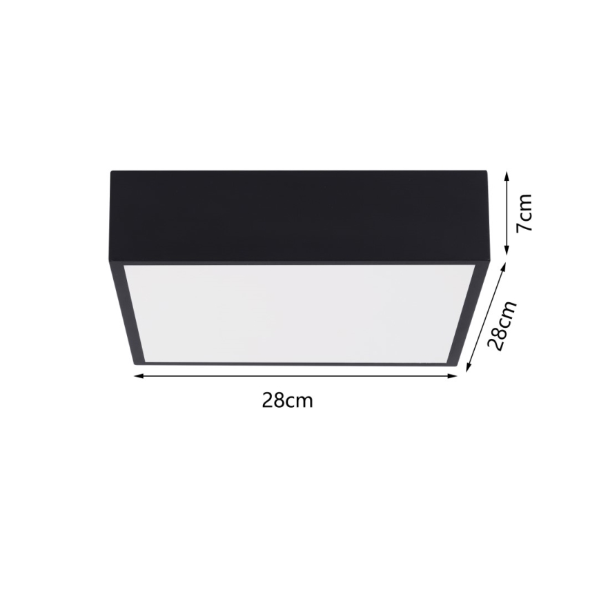Immax NEO 07237L - LED Dimbar taklampa CANTO LED/22W/230V svart Tuya + fjärrkontroll