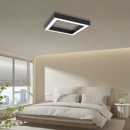 Immax NEO 07239L - LED Dimbar taklampa CANTO LED/60W/230V svart Tuya + fjärrkontroll