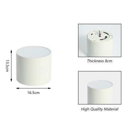 Immax NEO 07243L - LED Dimbar taklampa RONDATE LED/32W/230V 16,5 cm Wi-Fi Tuya