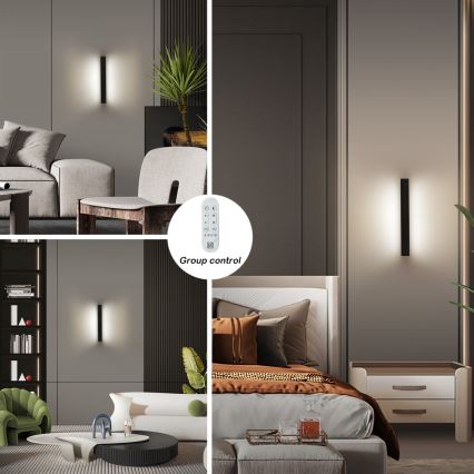 Immax NEO 07247L - LED Dimbar vägglampa utomhus LINK LED/40W/230V Wi-Fi Tuya IP44 + fjärrkontroll