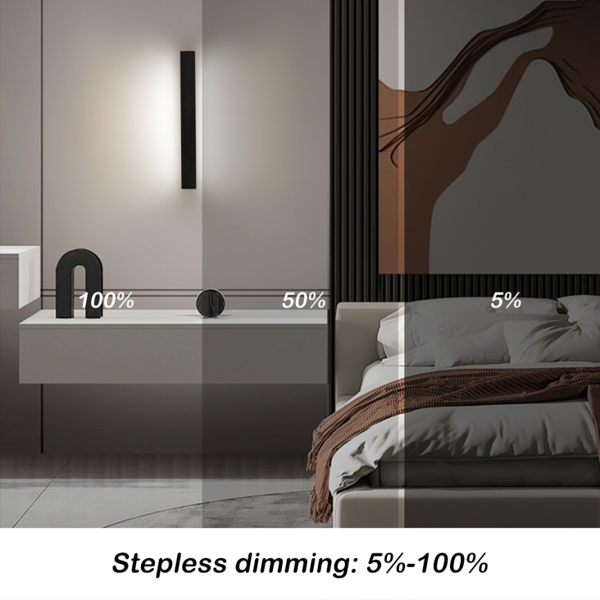 Immax NEO 07247L - LED Dimbar vägglampa utomhus LINK LED/40W/230V Wi-Fi Tuya IP44 + fjärrkontroll