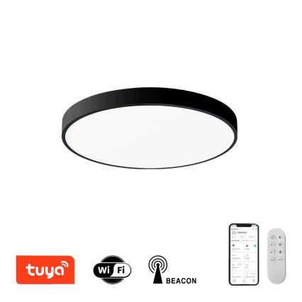 Immax NEO 07248L - LED Dimbar taklampa NEO LITE SEMPLICI LED/36W/230V 3000-6000K Wi-Fi Tuya svart + fjärrkontroll
