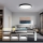 Immax NEO 07249L - LED Dimbar taklampa NEO LITE SEMPLICI LED/48W/230V 3000-6000K Wi-Fi Tuya svart + fjärrkontroll