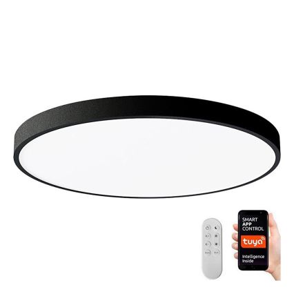 Immax NEO 07250L - LED Dimbar taklampa NEO LITE SEMPLICI LED/60W/230V 3000-6000K Wi-Fi Tuya svart + fjärrkontroll