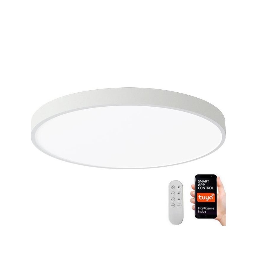 Immax NEO 07252L - LED Dimbar taklampa NEO LITE SEMPLICI LED/48W/230V 3000-6000K Wi-Fi Tuya vit + fjärrkontroll