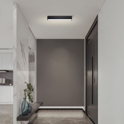 Immax NEO 07254L - LED Dimbar taklampa NEO LITE LUNGO LED/20W/230V 3000-6000K Wi-Fi Tuya svart + fjärrkontroll
