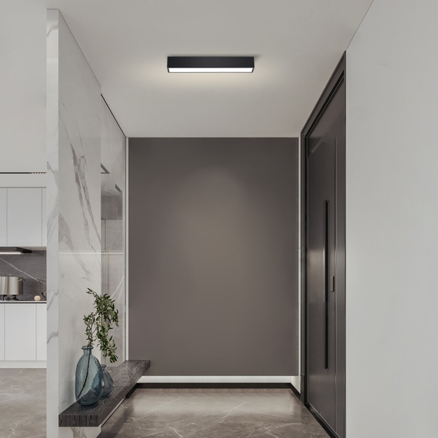 Immax NEO 07254L - LED Dimbar taklampa NEO LITE LUNGO LED/20W/230V 3000-6000K Wi-Fi Tuya svart + fjärrkontroll