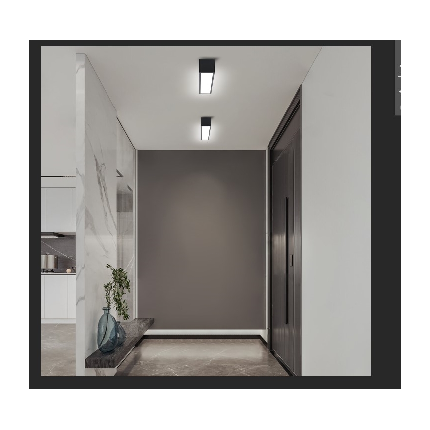 Immax NEO 07254L - LED Dimbar taklampa NEO LITE LUNGO LED/20W/230V 3000-6000K Wi-Fi Tuya svart + fjärrkontroll