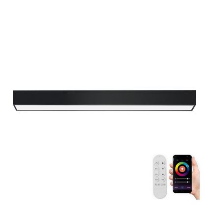 Immax NEO 07255L - LED Dimbar taklampa NEO LITE LUNGO LED/20W/230V 3000-6000K Wi-Fi Tuya svart + fjärrkontroll