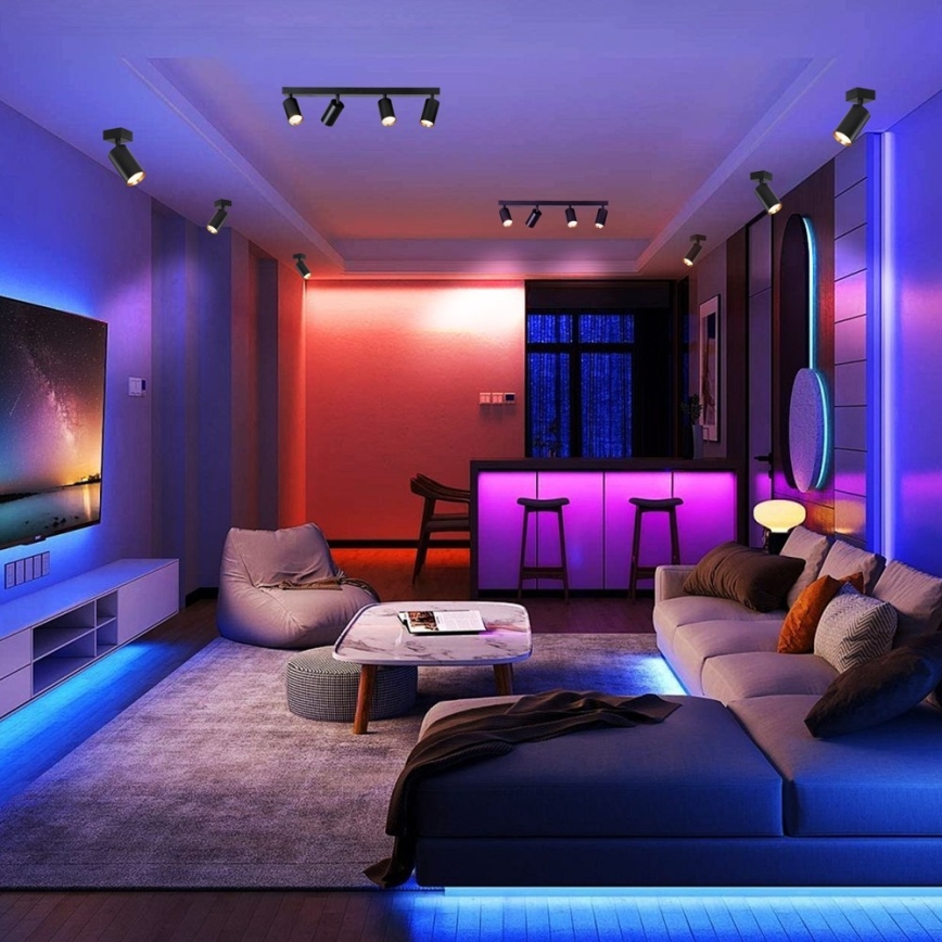 Immax NEO 07264W - LED RGB+CCT Dimbar spotlight NEO LITE PUNTO 4xGU10/6W/230V Wi-Fi Tuya