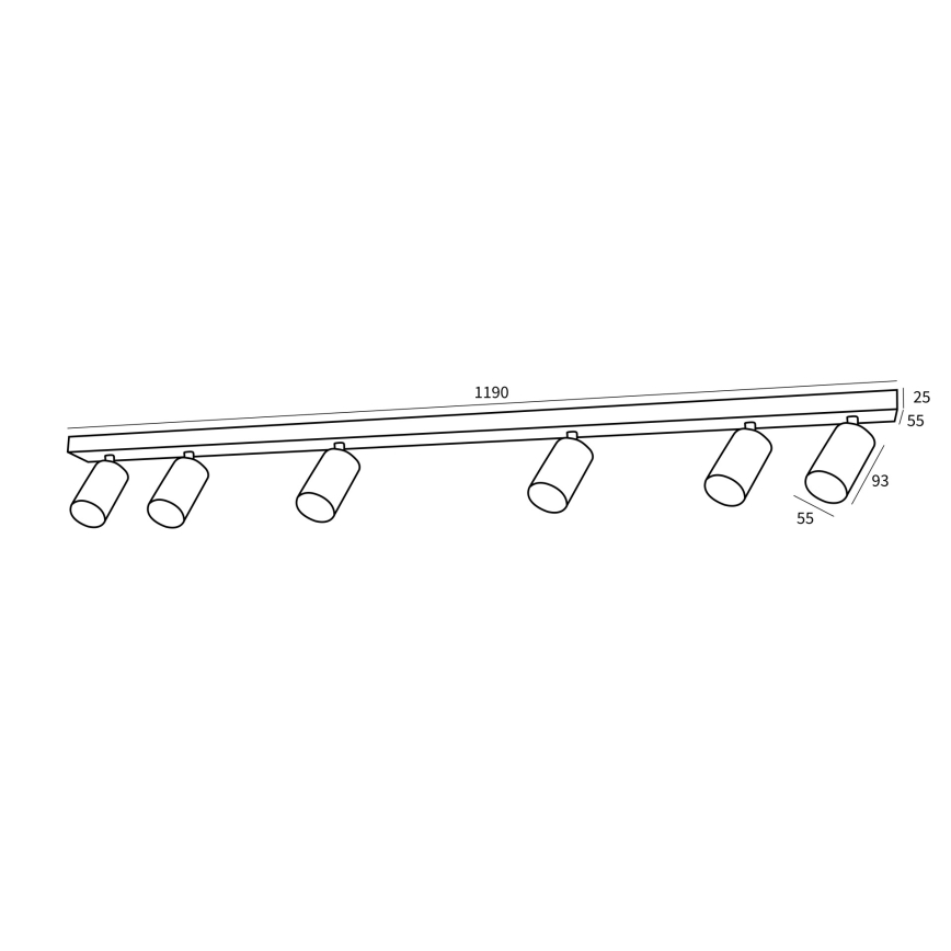 Immax NEO 07269Z - LED RGB+CCT Dimbar spotlight NEO PUNTO 6xGU10/4,8W/230V Tuya