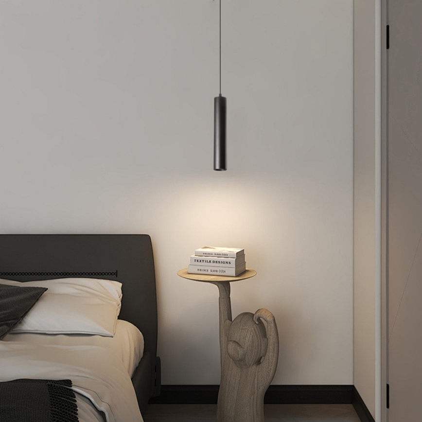 Immax NEO 07270W - LED RGB+CCT Ljusreglerad ljuskrona på textilsladd NEO LITE PUNTO 1xGU10/6W/230V Wi-Fi Tuya