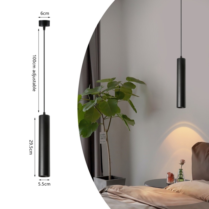 Immax NEO 07270W - LED RGB+CCT Ljusreglerad ljuskrona på textilsladd NEO LITE PUNTO 1xGU10/6W/230V Wi-Fi Tuya