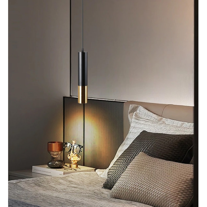 Immax NEO 07272W - LED RGB+CCT Ljusreglerad ljuskrona på textilsladd NEO LITE PUNTO 1xGU10/6W/230V Tuya