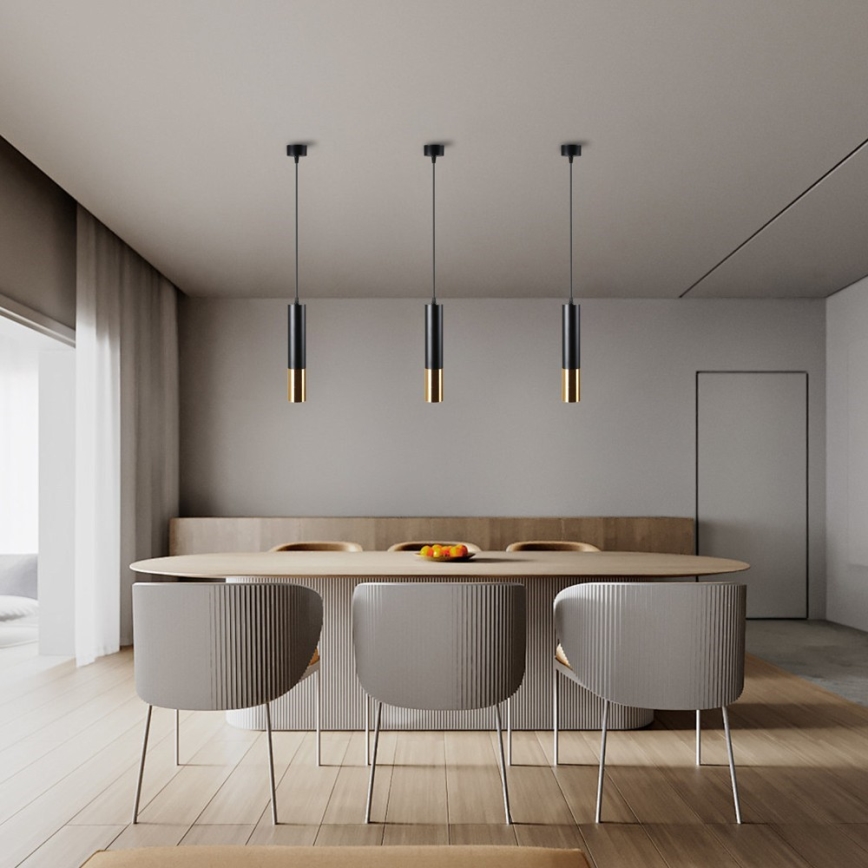 Immax NEO 07273Z - LED RGB+CCT Ljusreglerad ljuskrona på textilsladd NEO PUNTO 1xGU10/4,8W/230V Tuya
