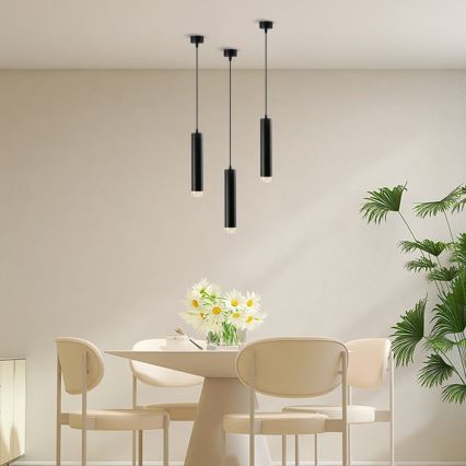 Immax NEO 07275Z - LED RGB+CCT Ljusreglerad ljuskrona på textilsladd NEO PUNTO 1xGU10/4,8W/230V Tuya
