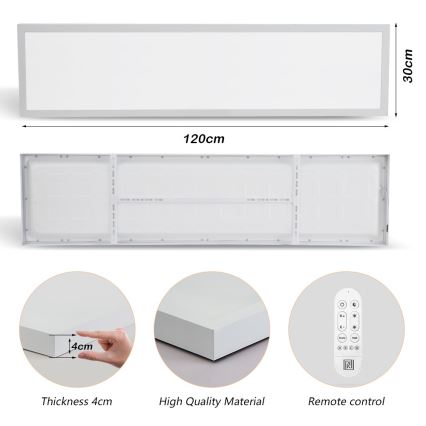 Immax NEO 07276L - LED ljusreglerad taklampa till badrum NEO LITE FRAME LED/50W/230V IP44 Wi-Fi Tuya + fjärrkontroll vit