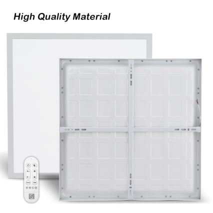 Immax NEO 07277L - LED ljusreglerad taklampa till badrum NEO LITE FRAME LED/50W/230V IP44 Wi-Fi Tuya +remote kontroll vit