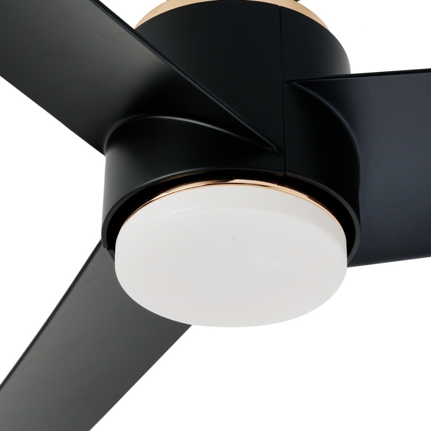 Immax NEO 07280L - LED Dimbar takfläkt BEAUTY LED/18W/230V Wi-Fi Tuya svart + fjärrkontroll