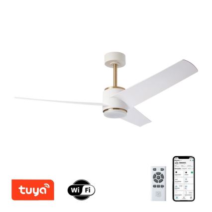 Immax NEO 07281L - LED+CCT Dimmbar takfläkt BEAUTY LED/18W/230V 3000/4000/6000K Wi-Fi Tuya Ø 132 cm + fjärrkontroll