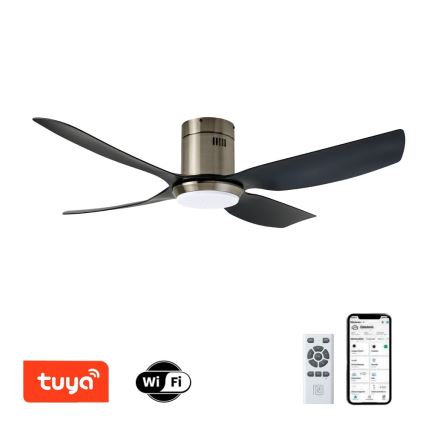 Immax NEO 07282L - LED+CCT Dimbar takfläkt PURE LED/24W/230V 3000/4000/6000K Wi-Fi Tuya + fjärrkontroll