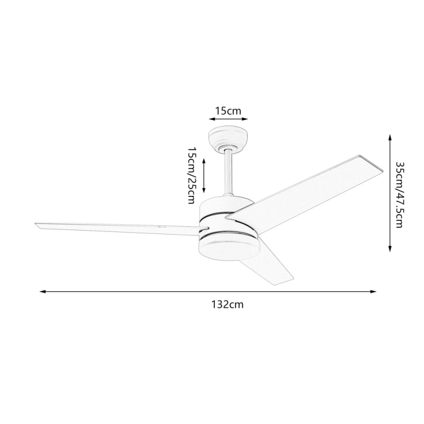 Immax NEO 07284L - LED+CCT Dimbar takfläkt VARIABLE LED/24W/230V 3000/4000/6000K Wi-Fi Tuya + fjärrkontroll