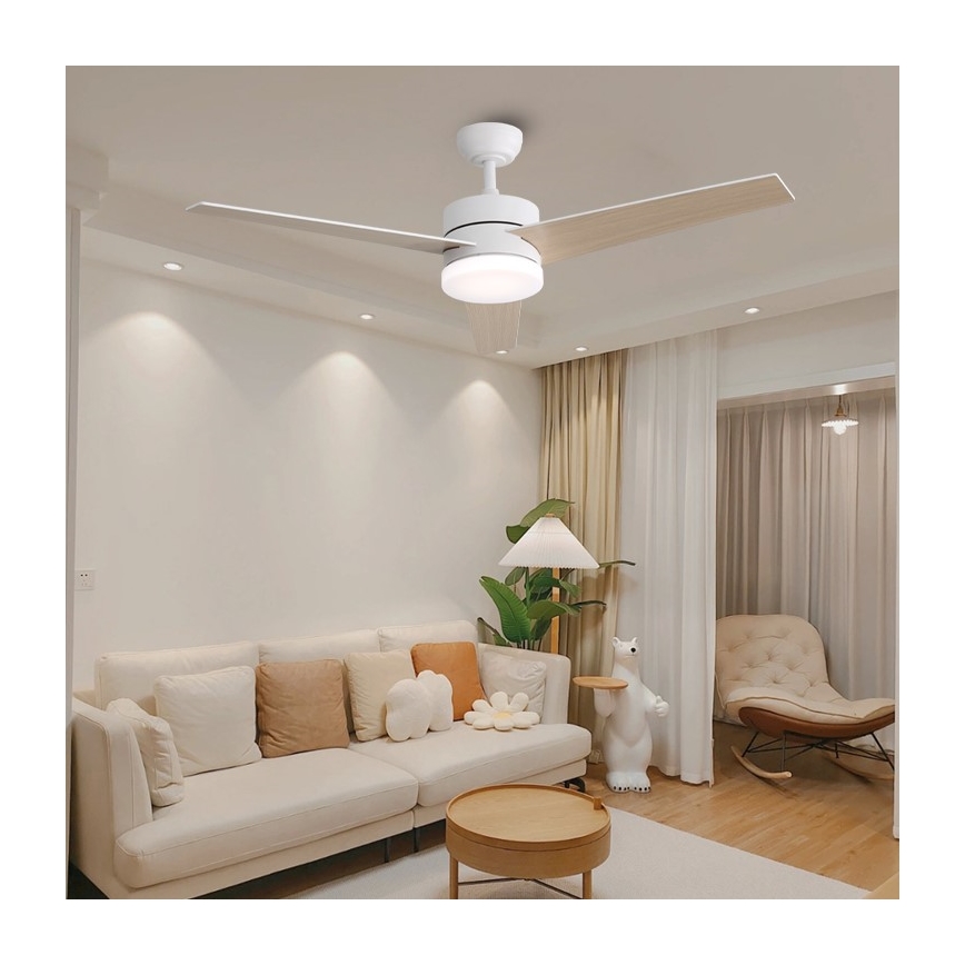 Immax NEO 07284L - LED+CCT dimbar takfläkt VARIABLE LED/24W/230V 3000/4000/6000K Wi-Fi Tuya Ø 132 cm + fjärrkontroll