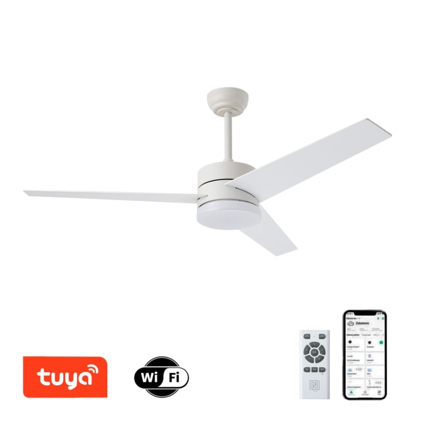 Immax NEO 07284L - LED+CCT dimbar takfläkt VARIABLE LED/24W/230V 3000/4000/6000K Wi-Fi Tuya Ø 132 cm + fjärrkontroll