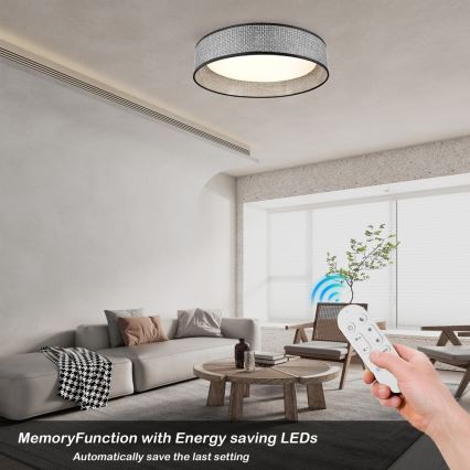 Immax NEO 07287L - LED+CCT Dimbar taklampa LONA LED/36W/230V 3000–6000K Wi‑Fi Tuya Ø 45,5 cm + fjärrkontroll
