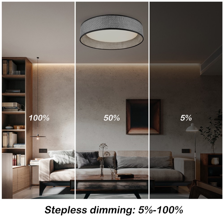 Immax NEO 07287L - LED+CCT Dimbar taklampa LONA LED/36W/230V 3000–6000K Wi‑Fi Tuya Ø 45,5 cm + fjärrkontroll