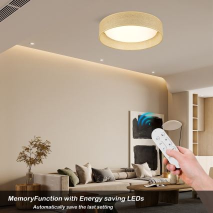 Immax NEO 07289L - LED+CCT Dimbart takarmatur LONA LED/36W/230V 3000-6000K Wi-Fi Tuya Ø 45,5 cm + fjärrkontroll