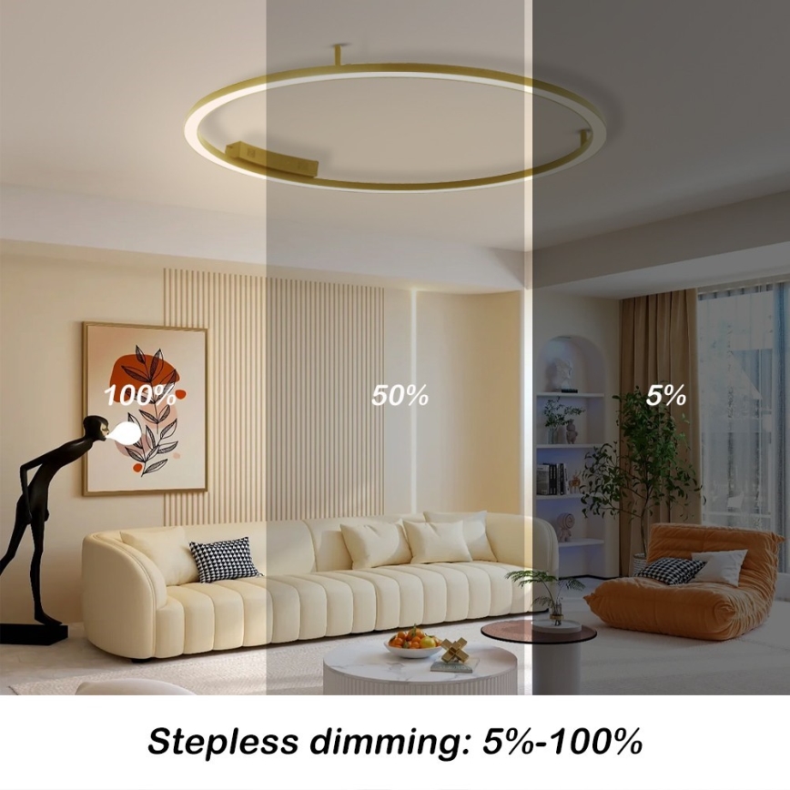 Immax NEO 07290-120G - LED+CCT dimbar takarmatur FINO LED/55W/230V 2700-6500K Tuya diam. 120 cm + fjärrkontroll