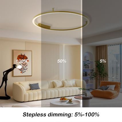 Immax NEO 07291-80G - LED+CCT dimbar takarmatur FINO, LED 55 W, 230 V, 2700–6500 K, Tuya, Ø 80 cm + fjärrkontroll