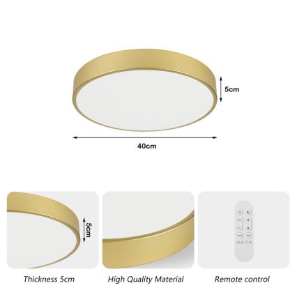 Immax NEO 07292L - LED+CCT Dimmbar takarmatur SEMPLICI LED/36W/230V 2700-6500K Ø 40 cm + fjärrkontroll