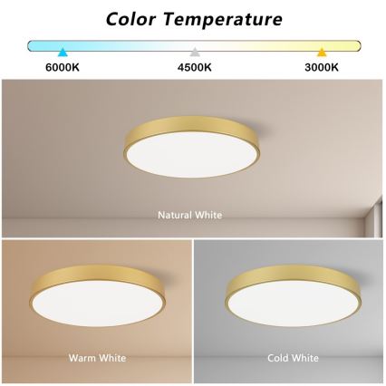 Immax NEO 07293L - LED+CCT Dimbart takarmatur SEMPLICI LED/60W/230V 2700-6500K Ø 60 cm + fjärrkontroll