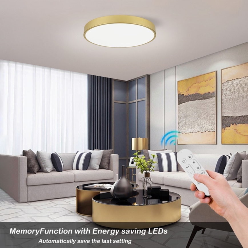 Immax NEO 07293L - LED+CCT Dimbart takarmatur SEMPLICI LED/60W/230V 2700-6500K Ø 60 cm + fjärrkontroll