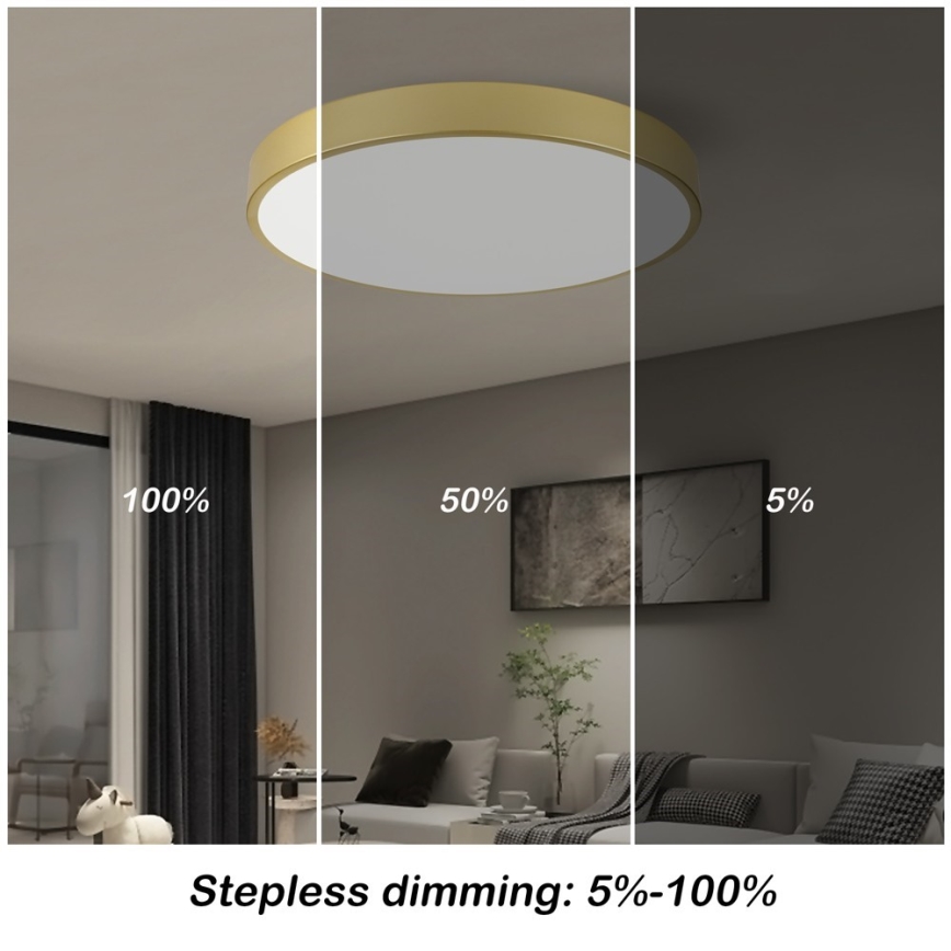 Immax NEO 07293L - LED+CCT Dimbart takarmatur SEMPLICI LED/60W/230V 2700-6500K Ø 60 cm + fjärrkontroll