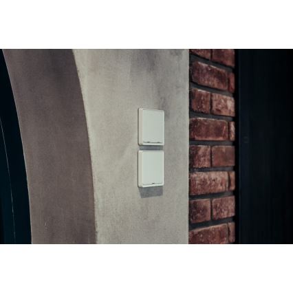 Immax NEO 07507L - Strömbrytare 2-knappar SMART 1xCR2430 Zigbi 3.0 Tuya