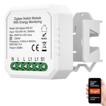 Immax NEO 07521L - Smart fjärrkontroll with consumption measurement V6 1-knapp Tuya